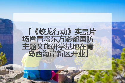 《蛟龙行动》实景片场暨青岛东方影都国防主题文旅研学基地在青岛西海岸新区开业