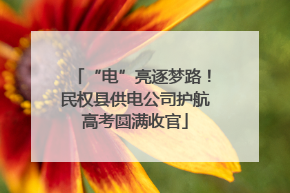 “电”亮逐梦路！民权县供电公司护航高考圆满收官