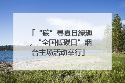 “碳”寻夏日绿趣，“全国低碳日”烟台主场活动举行