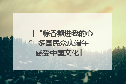 “粽香飘进我的心” 多国民众庆端午感受中国文化