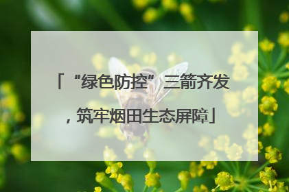 “绿色防控”三箭齐发，筑牢烟田生态屏障