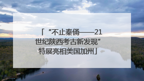 “不止秦俑——21世纪陕西考古新发现”特展亮相美国加州