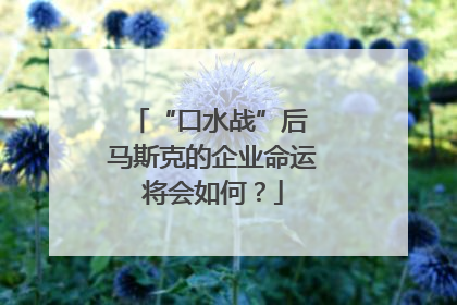 “口水战”后 马斯克的企业命运将会如何？
