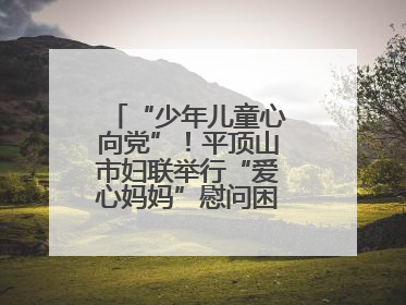 “少年儿童心向党”！平顶山市妇联举行“爱心妈妈”慰问困境儿童活动