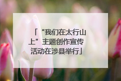 “我们在太行山上”主题创作宣传活动在涉县举行