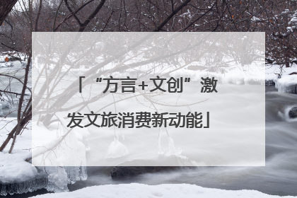 “方言+文创”激发文旅消费新动能