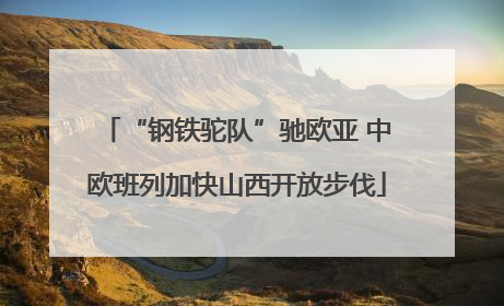 “钢铁驼队”驰欧亚 中欧班列加快山西开放步伐