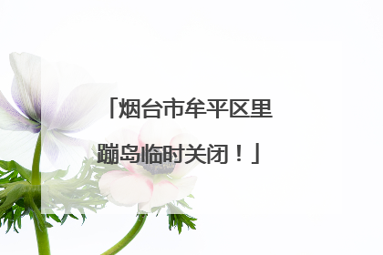 烟台市牟平区里蹦岛临时关闭！