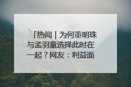 热闻｜为何董明珠与孟羽童选择此时在一起？网友：利益面前啥都能和解