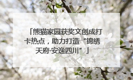 熊猫家园获奖文创成打卡热点，助力打造“锦绣天府·安逸四川”