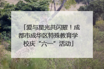 爱与星光共闪耀！成都市成华区特殊教育学校庆“六一”活动