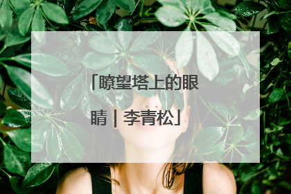瞭望塔上的眼睛｜李青松