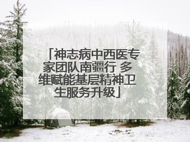 神志病中西医专家团队南疆行 多维赋能基层精神卫生服务升级