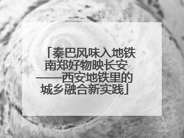 秦巴风味入地铁 南郑好物映长安——西安地铁里的城乡融合新实践