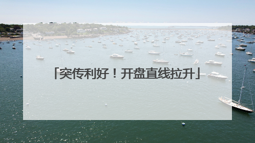 突传利好！开盘直线拉升