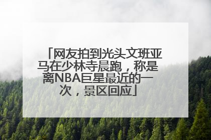 网友拍到光头文班亚马在少林寺晨跑，称是离NBA巨星最近的一次，景区回应