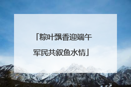 粽叶飘香迎端午 军民共叙鱼水情