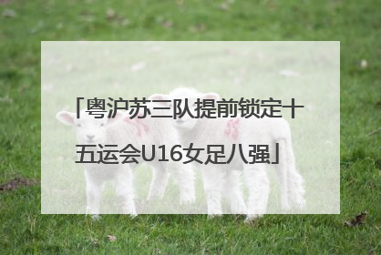 粤沪苏三队提前锁定十五运会U16女足八强