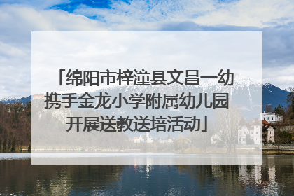 绵阳市梓潼县文昌一幼携手金龙小学附属幼儿园开展送教送培活动