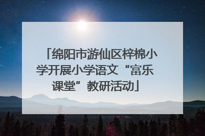 绵阳市游仙区梓棉小学开展小学语文“富乐课堂”教研活动