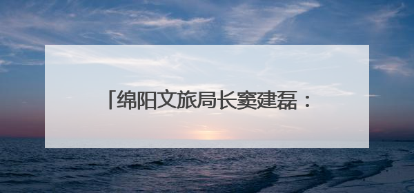 绵阳文旅局长窦建磊：借“李白”IP破圈、以“大熊猫”引流 依托科技优势绽放城市文旅魅力｜文旅局长说