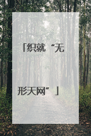 织就“无形天网”