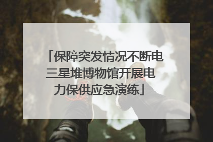保障突发情况不断电 三星堆博物馆开展电力保供应急演练