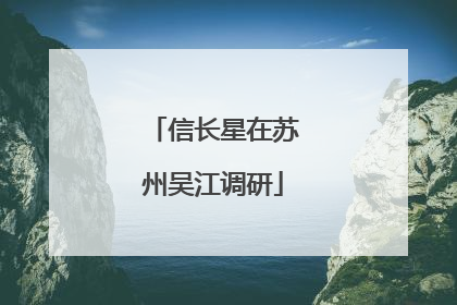 信长星在苏州吴江调研