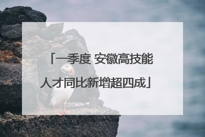 一季度 安徽高技能人才同比新增超四成