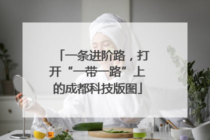 一条进阶路，打开“一带一路”上的成都科技版图