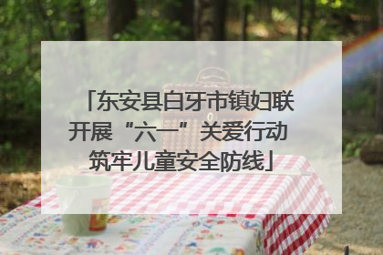 东安县白牙市镇妇联开展“六一”关爱行动 筑牢儿童安全防线