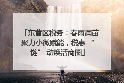 东营区税务：春雨润苗聚力小微赋能，税惠 “链” 动焕活商圈