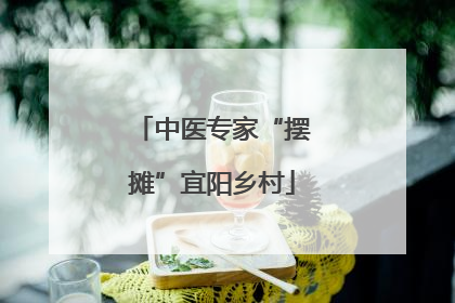 中医专家“摆摊”宜阳乡村