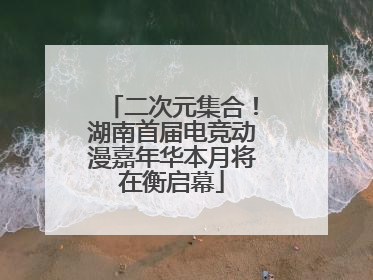 二次元集合！湖南首届电竞动漫嘉年华本月将在衡启幕