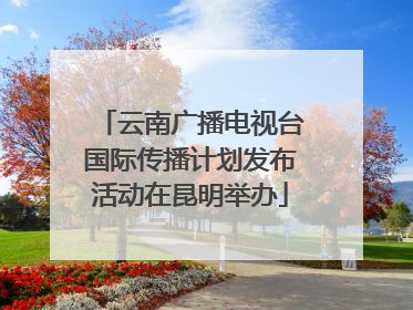 云南广播电视台国际传播计划发布活动在昆明举办
