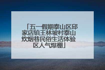 五一假期泰山区邱家店镇王林坡村泰山炊烟巷民俗生活体验区人气爆棚