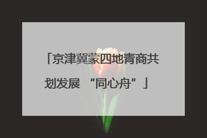京津冀蒙四地青商共划发展 “同心舟”