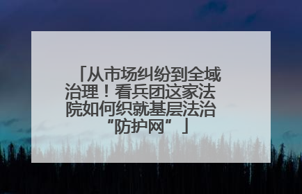 从市场纠纷到全域治理！看兵团这家法院如何织就基层法治 “防护网”