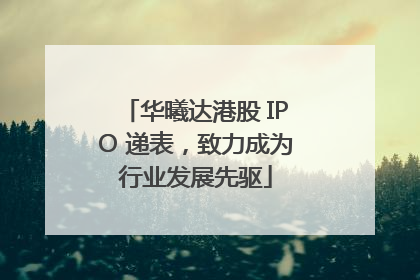 华曦达港股 IPO 递表，致力成为行业发展先驱