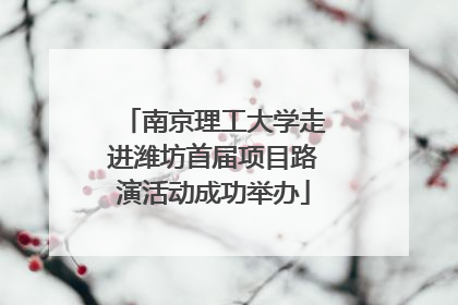 南京理工大学走进潍坊首届项目路演活动成功举办