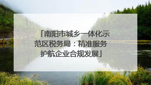 南阳市城乡一体化示范区税务局：精准服务护航企业合规发展