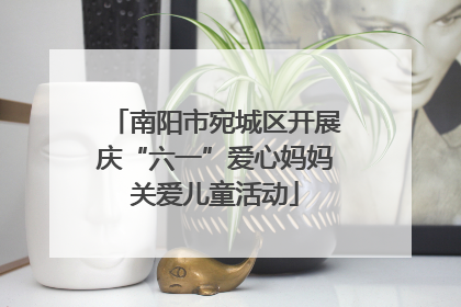 南阳市宛城区开展庆“六一”爱心妈妈关爱儿童活动