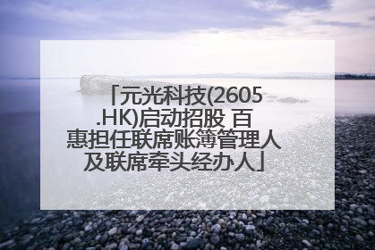 元光科技(2605.HK)启动招股 百惠担任联席账簿管理人及联席牵头经办人