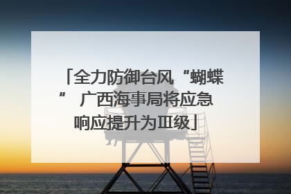 全力防御台风“蝴蝶” 广西海事局将应急响应提升为Ⅲ级