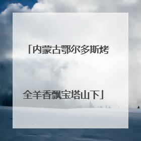 内蒙古鄂尔多斯烤全羊香飘宝塔山下