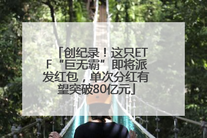 创纪录！这只ETF“巨无霸”即将派发红包，单次分红有望突破80亿元