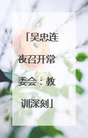 吴忠连夜召开常委会：教训深刻