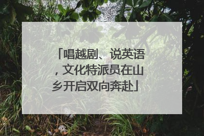 唱越剧、说英语，文化特派员在山乡开启双向奔赴