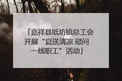 嘉祥县纸坊镇总工会开展“夏送清凉 慰问一线职工”活动