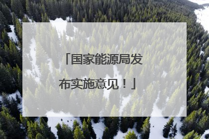 国家能源局发布实施意见！